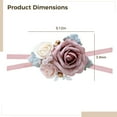 thumbnail image 4 of Wrist Corsage for Homecoming Wedding Anniversary, Romantic Artificial Rose Corsage Set, Fits All Wrist Size, 2 PCS, 4 of 5