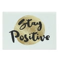 thumbnail image 1 of Positive Energy Cutting Board, Ink Written Motivational Phrase on Circular Brushstroke, Decorative Tempered Glass Cutting and Serving Board, in 3 Sizes, by Ambesonne, 1 of 2