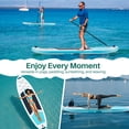 thumbnail image 6 of 10'5" Inflatable Stand Up Paddle Board, Commercial Grade PVC ISUP with Non-Slip Deck, Complete SUP Accessories: Paddle, Pump, Leash & Backpack, All-Skill Level Water Sports Board, Pink, 6 of 7