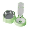 thumbnail image 1 of Cuencos para comida y agua para mascotas Juego de cuencos para comida y bebida desmontables para gatos verde, 1 of 8