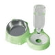 thumbnail image 1 of Comedero doble para gatos, plato alto para gatos con dispensador de comida y comedero extraíble para mascotas, Pet verde, 1 of 9