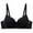 Black Bra for Women, variant on AINIYS Secure Fit Bra for Women Wireless Thin Fabric Bralettes Cleavage Bra Bralette Soft Cup Bra Breathable Everyday Bras Lift and Support Push-Up Bra Blue 38