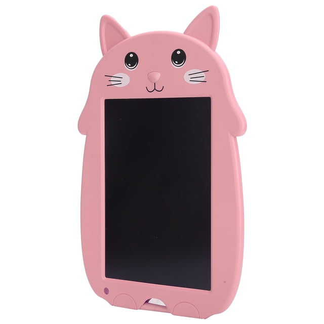 Electronic Graphics Tablet, Cartoon Cat 9 Inch Writing Tablet Reusable Digital LCD Screen With Anti-Erasing Lock For Office For Home For School Blue,