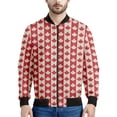 thumbnail image 3 of Chaqueta con estampado 3D de hoja de arce de Canadá para hombres y niños, chaqueta informal con cremallera para la calle, sudadera estilo aviador para primavera y otoño, 3 of 5
