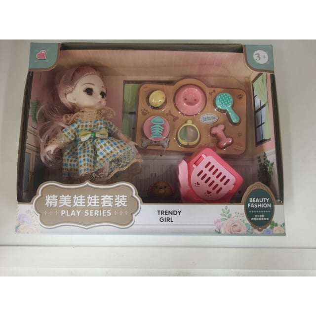Juego de muebles para muñecas, juguetes de juego de escena encantadora para niña, modelado de simulación, regalo de cumpleaños para niños, accesorios en miniatura para casa de muñecas