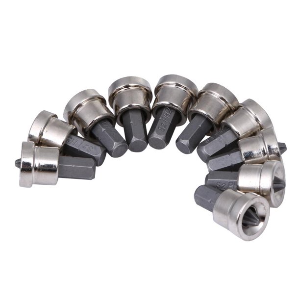 10 Uds. Tornillos de placa de yeso con tope de profundidad, puntas de destornillador de localización PH2 Hex Likrtyny Piezas de repuesto para herramientas
