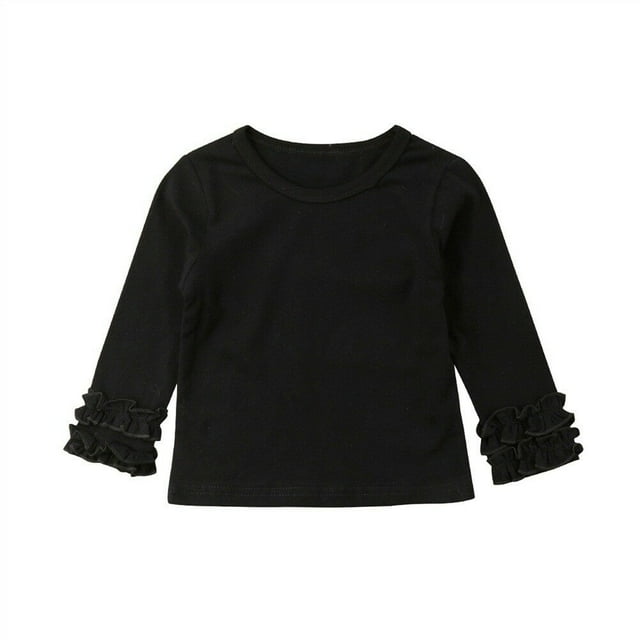 T-Shirt à Manches Longues en Coton pour Bébé Fille
