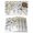 White, variant on Floral Eucalyptus Leaves Placemats Set of 4, Daisy Summer Botanical Rustic Placemats for Dining Table, Place Mats for Kitchen Tabletop, Waterproof Wipeable Dining Table Mats Set