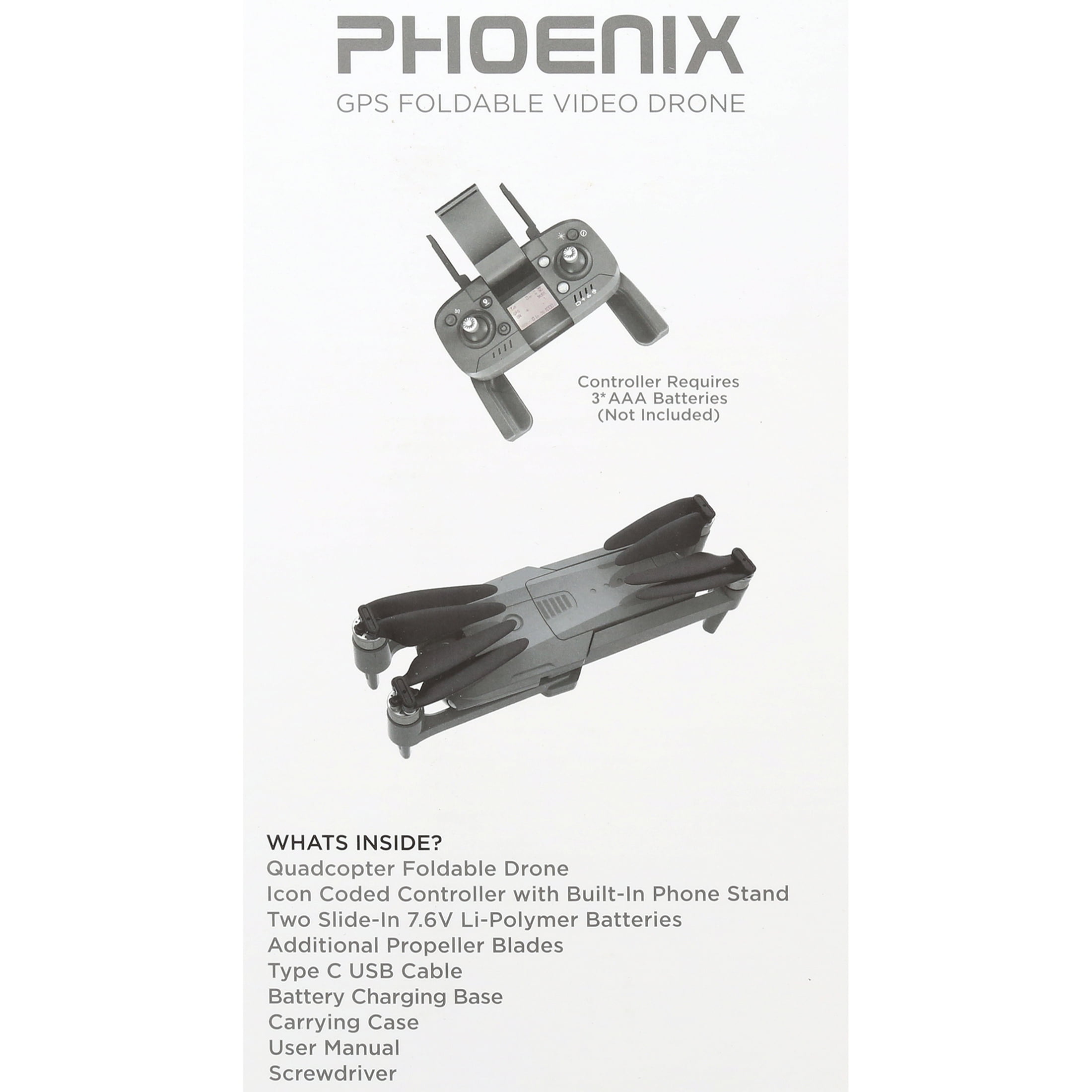 Pre-Owned Vivitar VTI Phoenix Foldable HD Camera Drone with GPS and Follow Me Feature