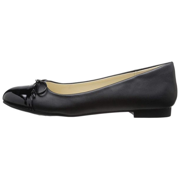 Annie Annie Shoes Women�s EDYTH Ballet Flat, Black, Size