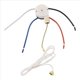 thumbnail image 3 of Kit Interruptor Ventilador Techo, 3 Velocidades, 4 Cables, Ventilador, Control Velocidad con Cremallera,Interruptor Cable TraccióN ZE-208S Cuerda Dorada, 3 of 5