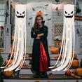 thumbnail image 5 of 39.4'' Halloween Ghost Windsock Flag with Lights Decorations, Glow in the Dark Halloween Outdoor Hanging Decor for Yard Patio Garden Pathway Party Decoration Hanging Ghosts Halloween Decor, 5 of 9