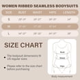 thumbnail image 4 of SMZ Thong Bodysuits for Women 3 Piece Sexy Ribbed Seamless Tummy Control Shapewear Sleeveless Square Neck Tank Top, 4 of 15