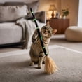 thumbnail image 4 of Boovnll Halloween Broom, 1 Pcs 32.28 Inch Animated Self Moving Witch Broom with Sound, Moving Halloween Decor for Porch Party, 4 of 7