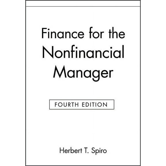 Finance for the Nonfinancial Manager, (Paperback)