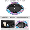 thumbnail image 3 of 22 Inch Oversized Travel Bag Lightweight Canvas Weekender Duffel with Multi Pockets, Colorful Pop Pattern, 3 of 5