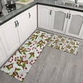 thumbnail image 2 of White Christmas Candy Cane Pattern Kitchen Rugs Sets Of 2,Anti Fatigue Kitchen Mat Rugs Non Slip Washable,Decorative Kitchen Floor Mats for Kitchen,Sink,Laundry,17"x30"+17"x47", 2 of 7