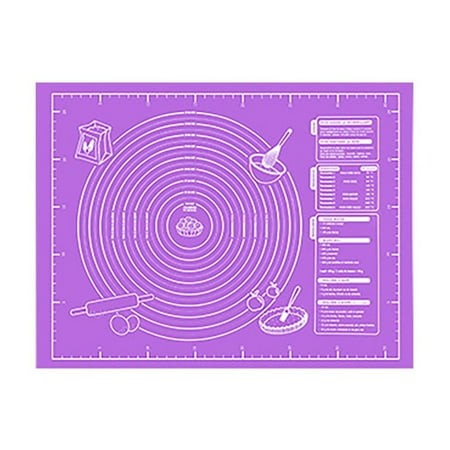 

HAFNFUE Extra Large Baking Mat With Measurements Non Stick EVA Baking Mat For Rolling Dough Non EVA Baking Kitchen Countertop Mat (Purple Background White Letters). Ceramic Bakeware Small