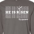 thumbnail image 4 of Inktastic He is Risen Mirror Words Long Sleeve T-Shirt, 4 of 5