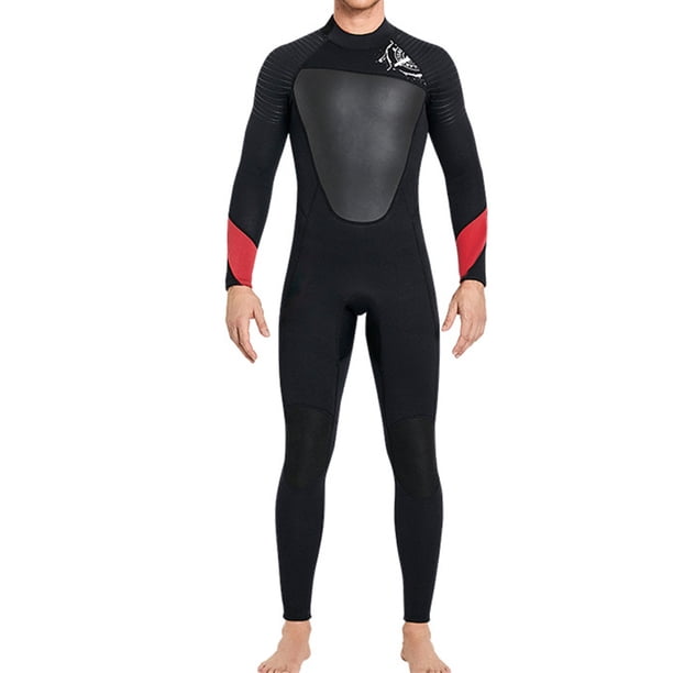 Eigraketly Traje de buceo Snorkeling portátil UPF 50 neopreno impermeable protección colorido kayak traje de neopreno de manga larga Deportes acuáticos hombre negro SG Eigraketly OD020698-04