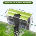 thumbnail image 6 of 30-50 Gallon Aquariums Power Filter with Surface Skimmer, Lychee External Quiet Fish Tank Filter, Hang on Back Filter, Biochemical Cotton Filtration & Adjustable Water Flow, Dual Waterfall Design, 6 of 8
