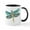 White/Black Inside, variant on CafePress - Glowing Stained Glass And Abalone Shell Dragonfly - 11 oz Ceramic Mug - Novelty Coffee Tea Cup