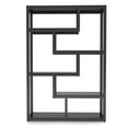 thumbnail image 3 of Barara King Bookshelf, Bookcase, Display Standing Shelf,6-Tier Bookshelf, 69" Industrial Etagere Bookcase with Staggered Shelves,Black, 3 of 4