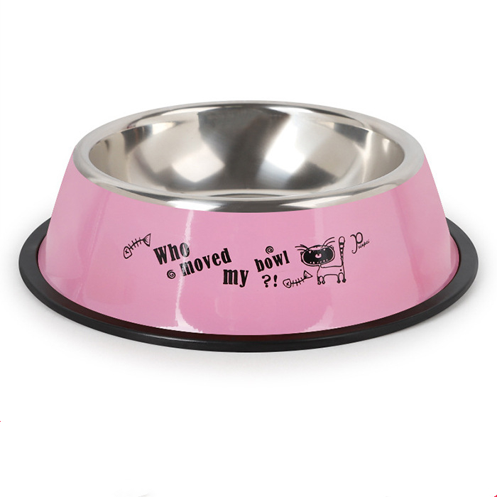Homeex Stainless steel dog bowl Pink L