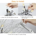 thumbnail image 5 of DINGLILIGHTING Dandelion Crystal Chandelier 12-Light Modern Chandeliers Ceiling Sputnik Pendant, 5 of 8