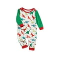 thumbnail image 1 of ITFABS Christmas Family Pajamas Set, Dinosaur Print Tops+Trousers/Romper, 1 of 8