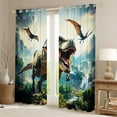 thumbnail image 2 of Manfei Kids Dinosaur Black Out Curtains for Boys, Tyrannosaurus Rex Curtains Pack of 2 (42x63 Each), Wild Jungle Animal Bedroom Curtains, Luxurious Home Decor, 2 of 6