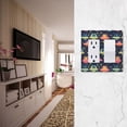 thumbnail image 5 of Yayeee Rocker Switch Wall Plate 2-Gang 4.7"x4.6" Home Decorative Outlet Cover, Cartoon Space Cat, 5 of 6