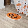 thumbnail image 2 of Way to Celebrate! Orange Pumpkin Shaped Bath Rug, 17" x 24", 2 of 6
