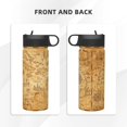 thumbnail image 3 of Goofa Old Vintage Map Of Sea for Insulated Kettle 18oz Water Bottle Insulated Tumbler with Handle & Flip Straw - Fits in Cup Holder, Leak Resistant Tumbler, 3 of 8