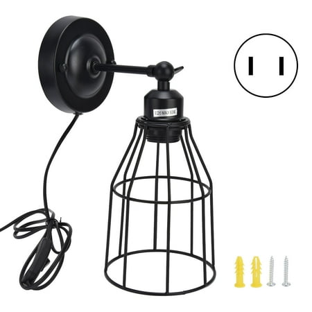 

Antique Wrought Iron Industrial Wall Light Perfect for Bars Restaurants & Hotels Black Retro Style 85-250V E26 Socket