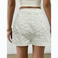 thumbnail image 4 of Women's Floral Jacquard Shorts Summer High Waisted Wide Leg Trouser Casual Pants with Pockets, 4 of 6