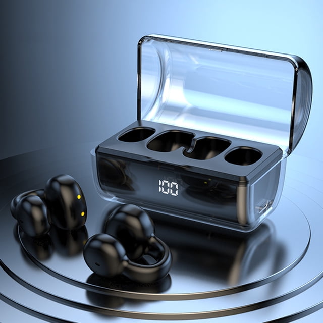 Auriculares Inalámbricos Auriculares De Música Para Juegos Auriculares Impermeables Compatible Con Bluetooth 5.1 (Negro) WDOplteas Para estrenar