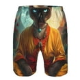 thumbnail image 3 of Vsdgher Moonlit Hairless Cat Monk Men's Beach Shorts, Surfing shorts, Swim trunks, Quick Dry Swim Trunks for Surfing Beach Fun -3X-Large, 3 of 6