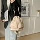 thumbnail image 2 of Bolso de hombro distintivo de verano, bolso informal con cordón plegable, bolso de cubo de nailon portátil, ligero y de gran capacidad para mujer, 2 of 6