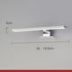 thumbnail image 4 of 3000K debajo de las luces del gabinete, lámpara frontal impermeable LED Rectangular blanco baño vanidad barra luz para espejo reunión Streaming cámara 30CM 5W Sunnimix Luz de pared de espejo, 4 of 8