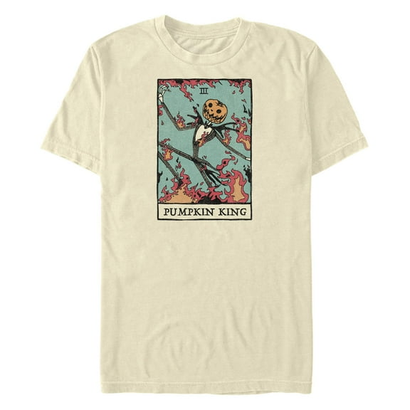 Men's The Nightmare Before Christmas Pumpkin King Card  Graphic T-Shirt