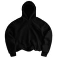 thumbnail image 2 of CFLVAEK Oversized Hoodies for Men Loose Fitted Long Sleeve Hooded Sweatshirts Big and Tall Fashion Fall Pullover Tops Black XXL, 2 of 8