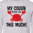 thumbnail image 4 of Inktastic My Cousin Loves Me Boys Long Sleeve Youth T-Shirt, 4 of 5