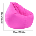 thumbnail image 5 of chaungfeng Large Lazy Sofas Cover Chairs wthout Filler, Cloth Lounger Seat Bean Bag Pouf Puff Couch Tatami Living Room Beanbags (Pink, 30x35inches), 5 of 9