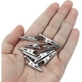 thumbnail image 5 of 60 Pcs Clips d'Alligator en Métal Argenté 35mm Clips d'Alligator Électriques Clips d'Alligator en Forme de Bouche de Crocodile Spécialisés dans la Modélisation de Test Électrique, 5 of 5