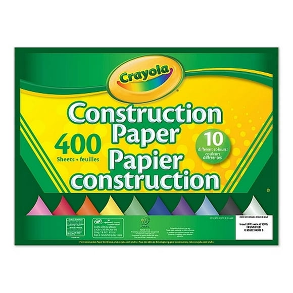 Crayola 400 Feuille de Papier de Construction