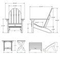 thumbnail image 2 of 2 Essential Adirondack Chair with 1 Essential Folding Side Table & 2 Essential Folding Ottomans, 2 of 2