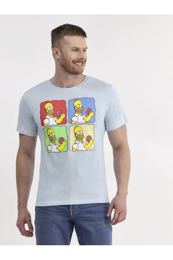 Simpsons Men's & Big Men's Cotton Graphic Tee, Sizes S-3XL