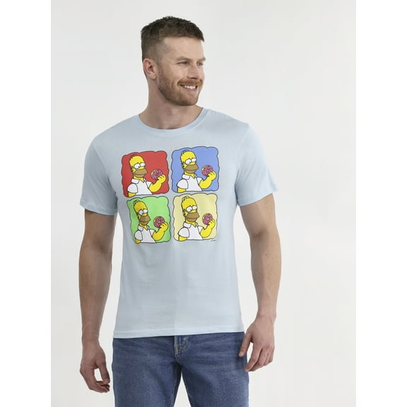Simpsons Men's & Big Men's Cotton Graphic Tee, Sizes S-3XL