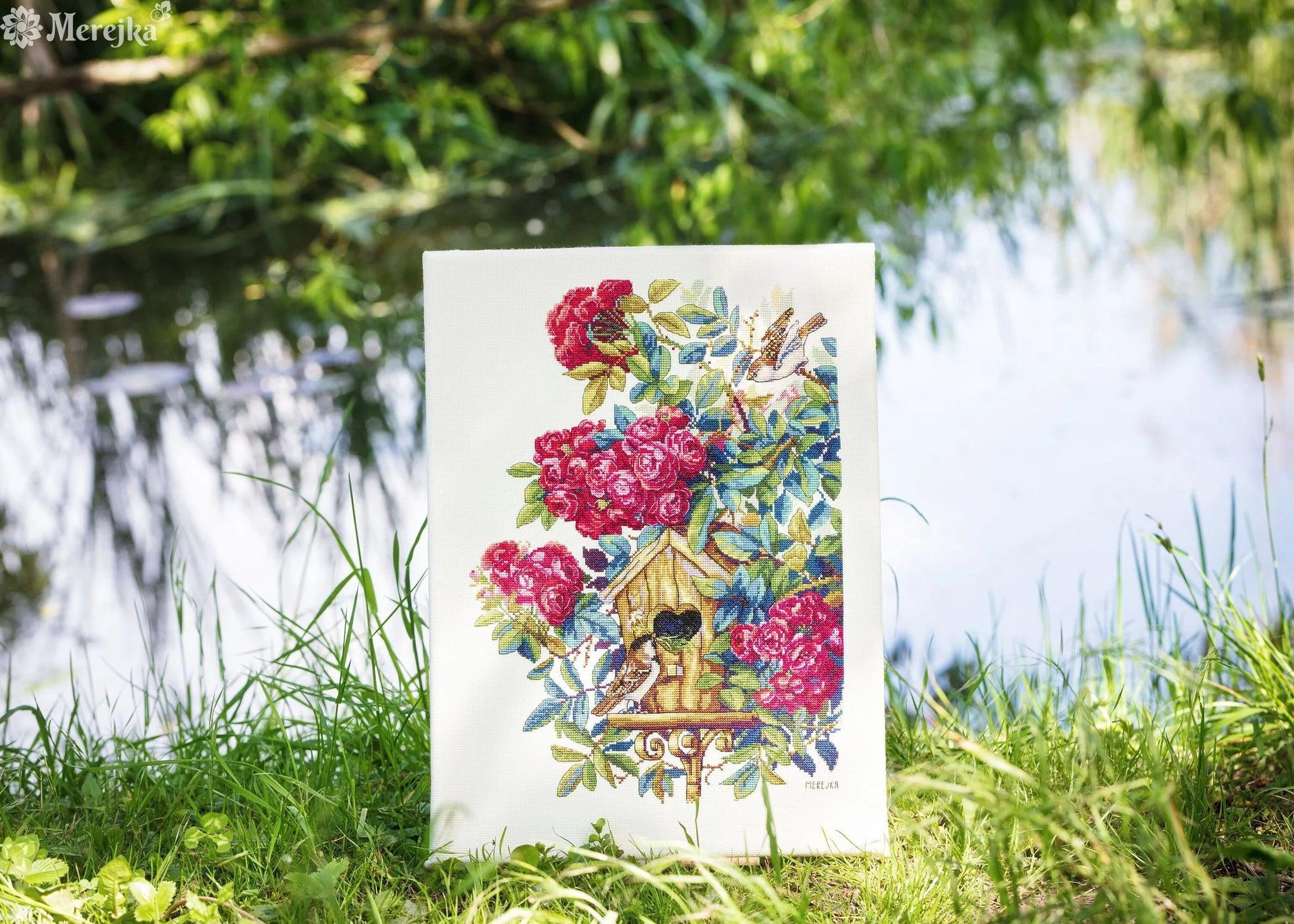 Rose Bush K-150 Counted Cross-Stitch Kit